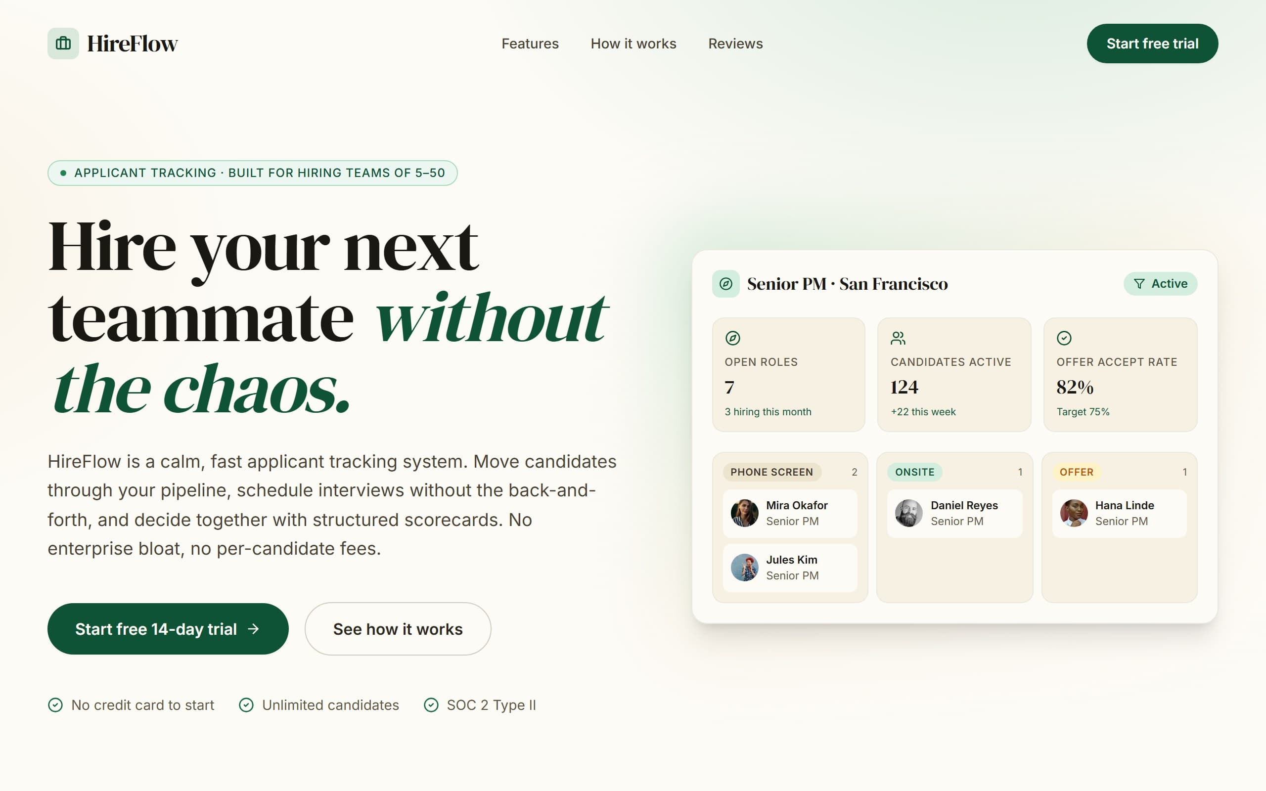 Brightcase ATS template preview
