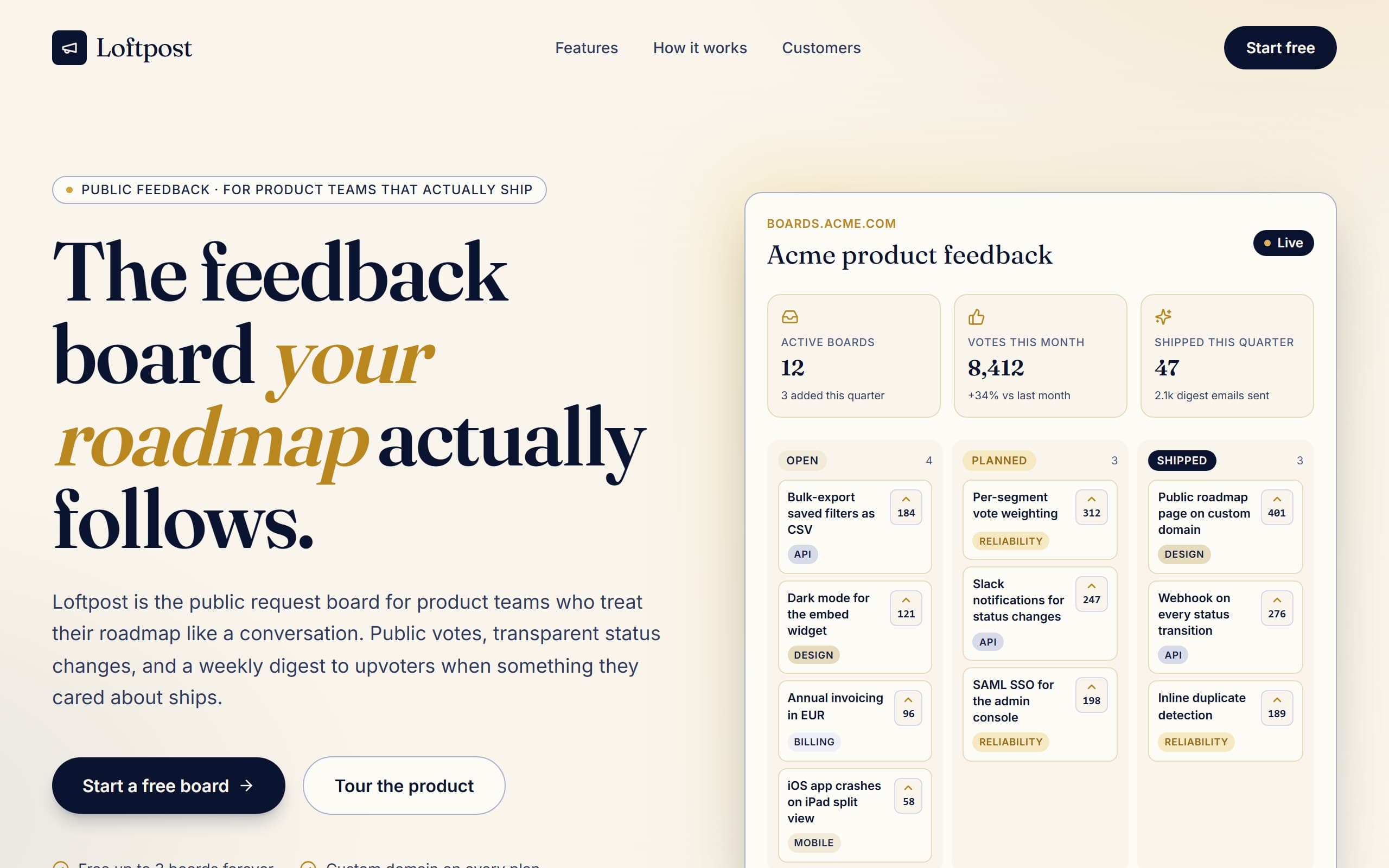 Loftpost template preview